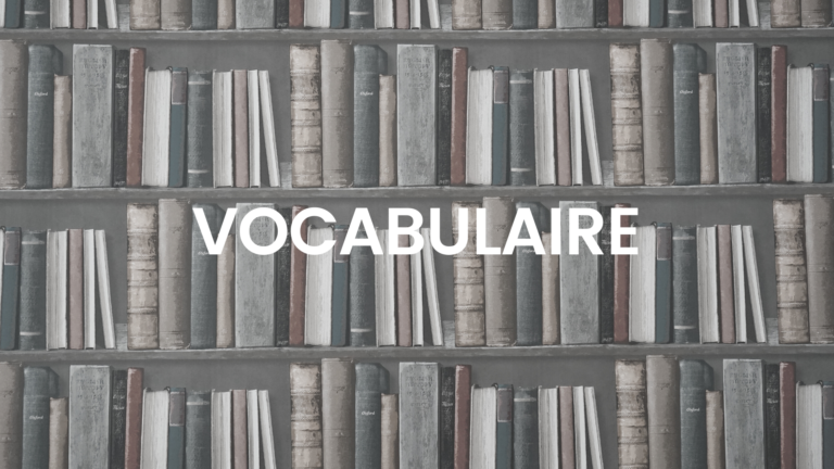 Read more about the article Vocabulaire deuxième partie